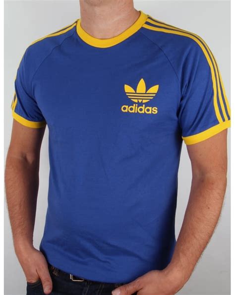 adidas 70er blau weiß shirt|adidas originals herren.